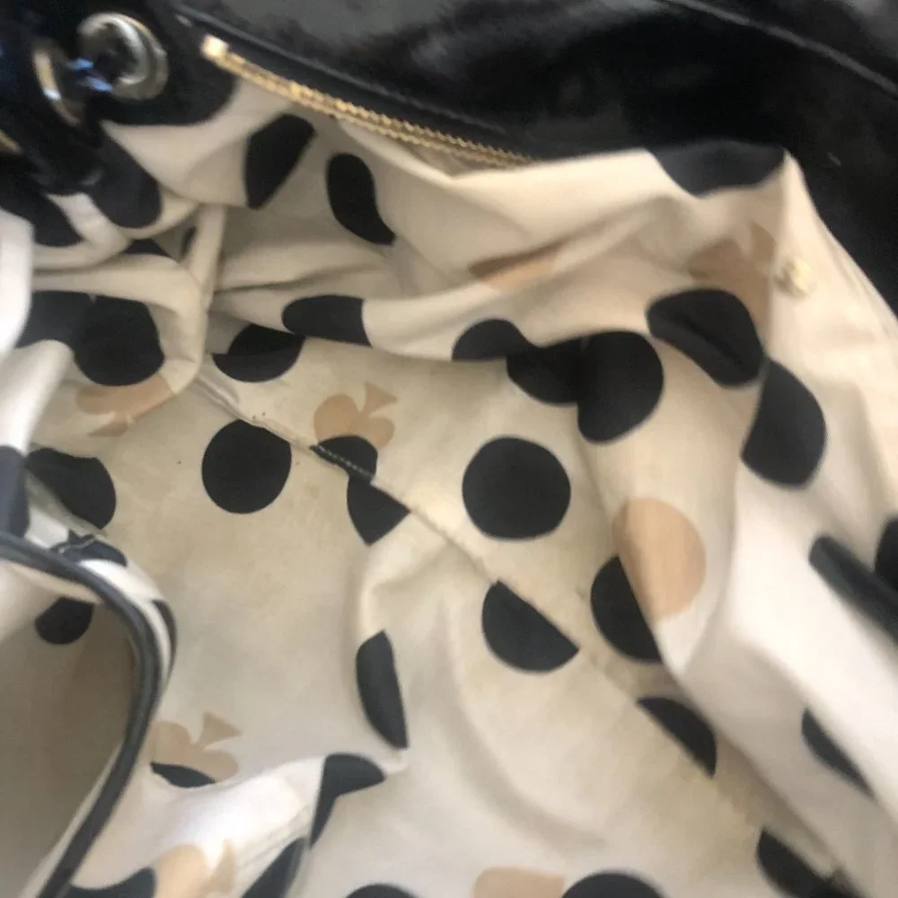 Kate Spade New York Vintage Black Patent Leather Shoulder Bag